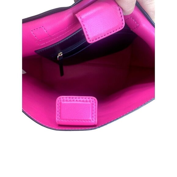 kate spade Foster Court Kirk Backpack Leather Black Sweetheart Pink - Picture 12 of 12